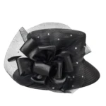 Elegant fashion fancy church hat with bowknot for women 2025 Wedding Hat PP Satin Braid Hat - Image 10